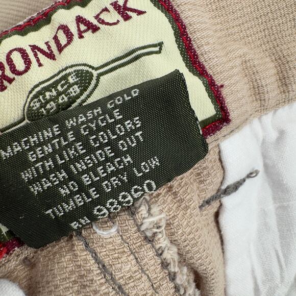 Adirondack Trading Pants Mens 38 (36x29 ACTUAL) Cargo Khaki Tan Texture Vintage - Picture 5 of 7